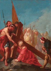 Ascesa Al Calvario by Giustino Menescardi
