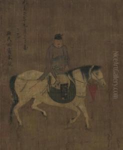 Horse And Groom by Zhao Mengfu