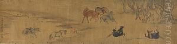 Horses And Grooms - view 1