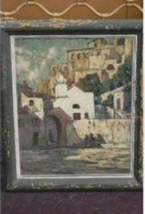 Village Corse Paire D Hu by Charles August Mengin