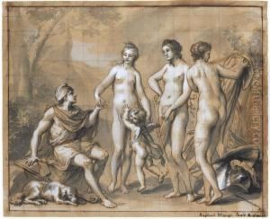 The Judgement Of Paris by Anton Raphael Mengs