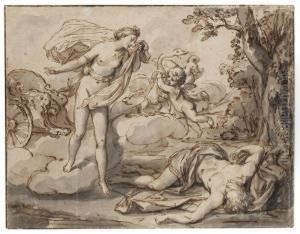 Venus Mouring Over The Body Of The Dead Adonis by Anton Raphael Mengs