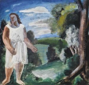Figure In A Landscape by Bernard Meninsky
