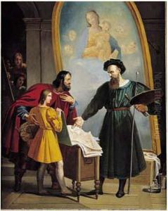 Raphael Jeune Arrivant A L'atelier Du Perugin by Alexandre Menjaud