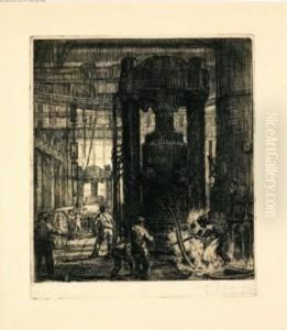 Lavoro Alla Fucina by Francesco Mennyey