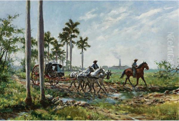 Paisaje Con Carroza E Ingenio (landscape With Carriage Andsugarmill) - view 1