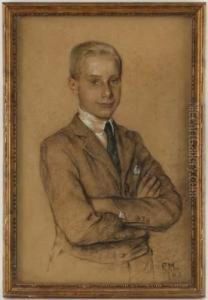 Portrait De Pierre Mallet Enfant by Frieda Menshausen-Labriola