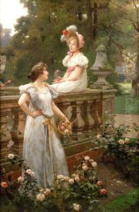 In The Garden by Wilhelm Menzler Casel