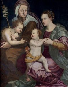 Vierge A L'enfant Avec Sainte Anne Et Saint Jean-baptiste Vierge A L'enfant Avec Sainte Anne Et Saint Jean-baptiste