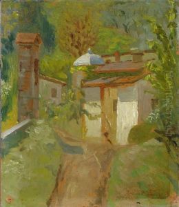 Paesaggio Con Case by Vittorio Meoni