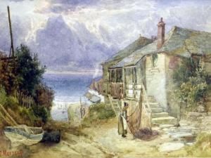 R.b.s.a. Newquay, Cornwallwatercolour, Signed 16.5cm X 24cm