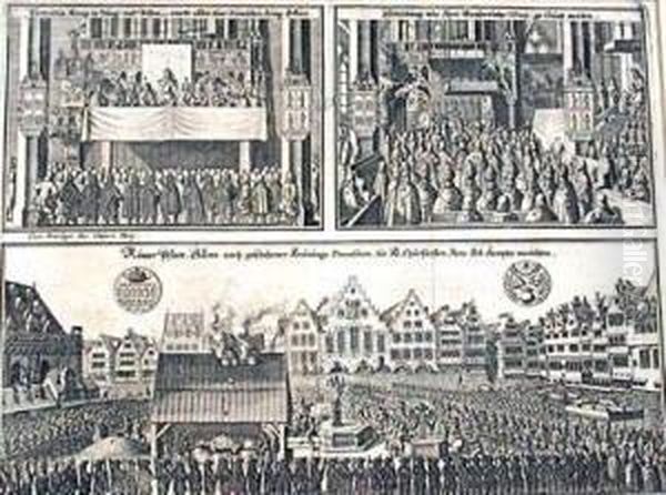 ].- Couronnement De Leopold, Roi De Hongrie Et De Boheme, Comme Empereur Du Saint Empire A Francfort - view 1