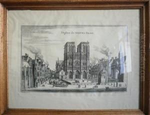 L'eglise De Nostre Dame by Matthaus the Elder Merian