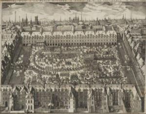 Carosel Fait A La Place Royalle A Paris Le V. Vi. Vii. Avril Mdcxii. by Matthaus the Elder Merian