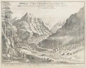 "abbildung Des Gletschers Im Grindelwaldt by Matthaus the Elder Merian