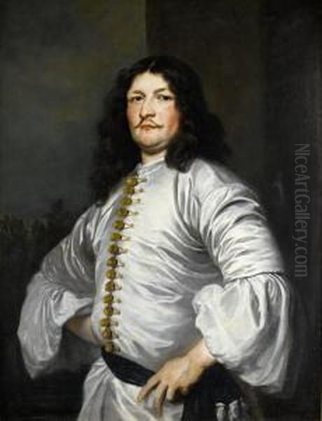 Portrait Of A Gentleman, Said To Be The Artist, Three-quarter-length, In A White Silk Coat And A Black Sash - view 1