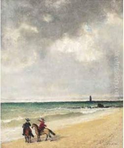 < Cavaliers Mexicains En Bord De Mer >. < Cavaliers Mexicains En Bord De Mer >.