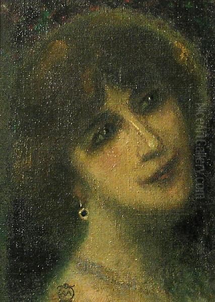 Bust Of A Woman Wearing A Hat - view 1