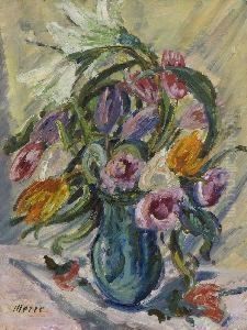 Blumenstillleben Mit Tulpen. Blumenstillleben Mit Tulpen.