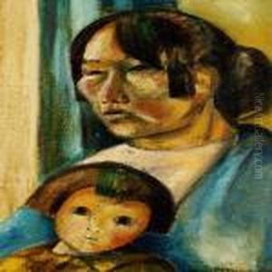 Mother And Child by Knut Merrild