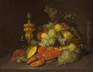 Nature Morte Au Panier De Fruits by Wouter Mertens