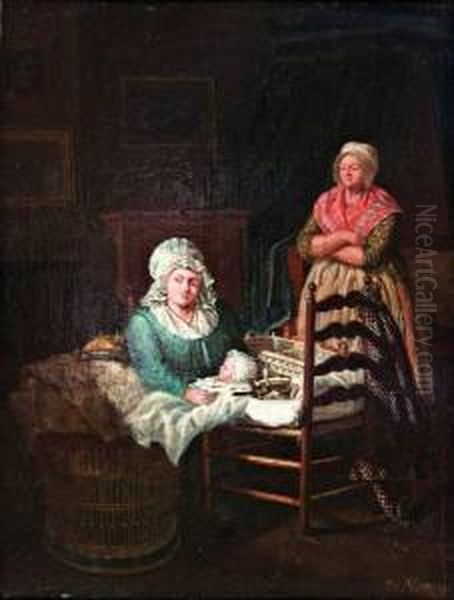 Vrouwen Met Baby In Een Interieur - view 1