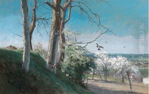 Paysage De Printemps by Alfred-Emile Mery