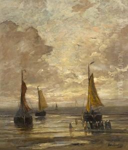 Bringing In The Catch by Hendrik Willem Mesdag