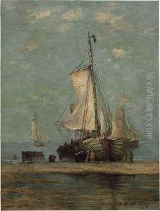 Collecting The Day's Catch