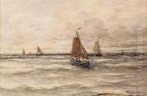 Sailing Vessels On Open Sea - view 1
