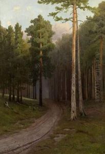 Woodland by Arsenii Ivanovich Meshcherskii