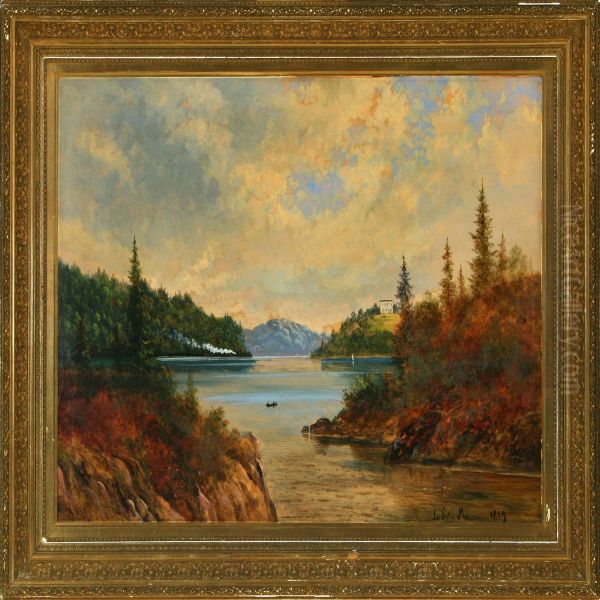 Inlet Scene On Acloudy Autumn Day - view 1