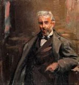 Retrato Del Arquitecto Enric Sagnier by Felix Mestres Borrell