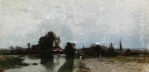 Figures By A Stream Figures By A Stream