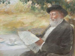 Gentleman Reading by Willard Leroy Metcalf