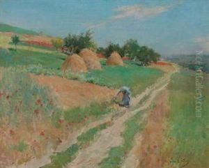 Summer Morning, Giverny by Willard Leroy Metcalf