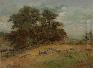 Maine Landscape With Trees by Willard Leroy Metcalf