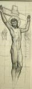 Study For Christ On The Cross by Sidney Harold Meteyard