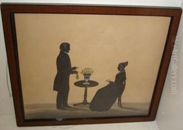 A Silhouette Of John And Elizabeth Ridgeway Abell In Their Home At Riverview - view 1