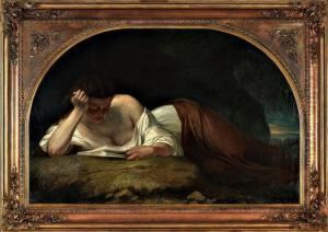 Mulher Estendida Lendo by Francisco Metrass