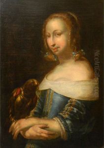 Lady With A Parrot by Gabriel Metsu