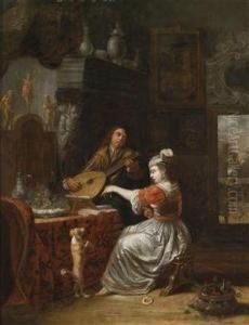The Musical Declaration Of Love by Gabriel Metsu