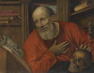 St Jerome In His Study by Jan Massys