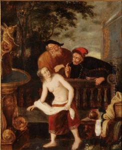Susannah And The Elders by Jan Massys