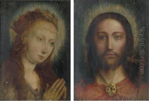 Christ Our Saviour; And The Virgin by Quinten Metsys