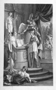 3 Bll.: Allegorische Szenen. by Johann Michael Mettenleiter