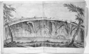 "vue Exterieure De L'amphitheatre De L'aretin". by Vincenzo Meucci