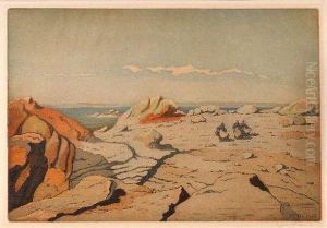 Felsige Kustenlandschaft by Henri Georges Jean Isidore Meunier
