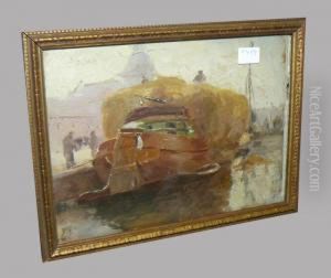Peniche Avec Foin by Henri Meuwis