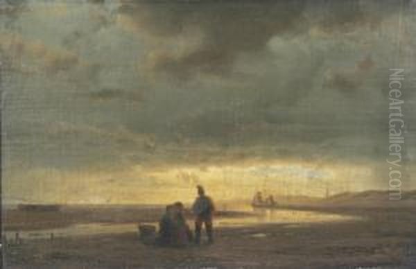 Fischerfamilie In Weiter Kustenlandschaft - view 1